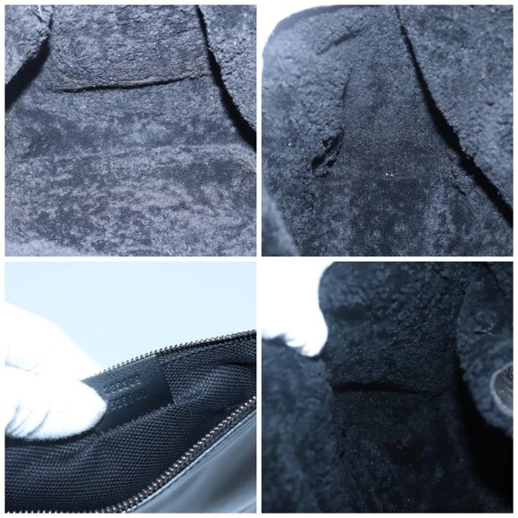 GUCCI Soho Hand Bag Enamel Black 282309 Auth - Picture 13 of 15